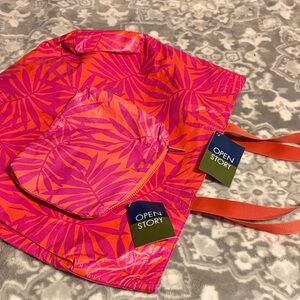 Beach bag. Pink and Orange Tote Bag. From Target NWT WATER repellent.  Two bags